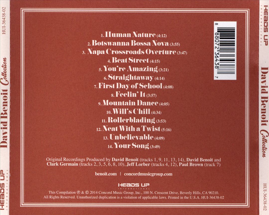 David Benoit Collection cover art