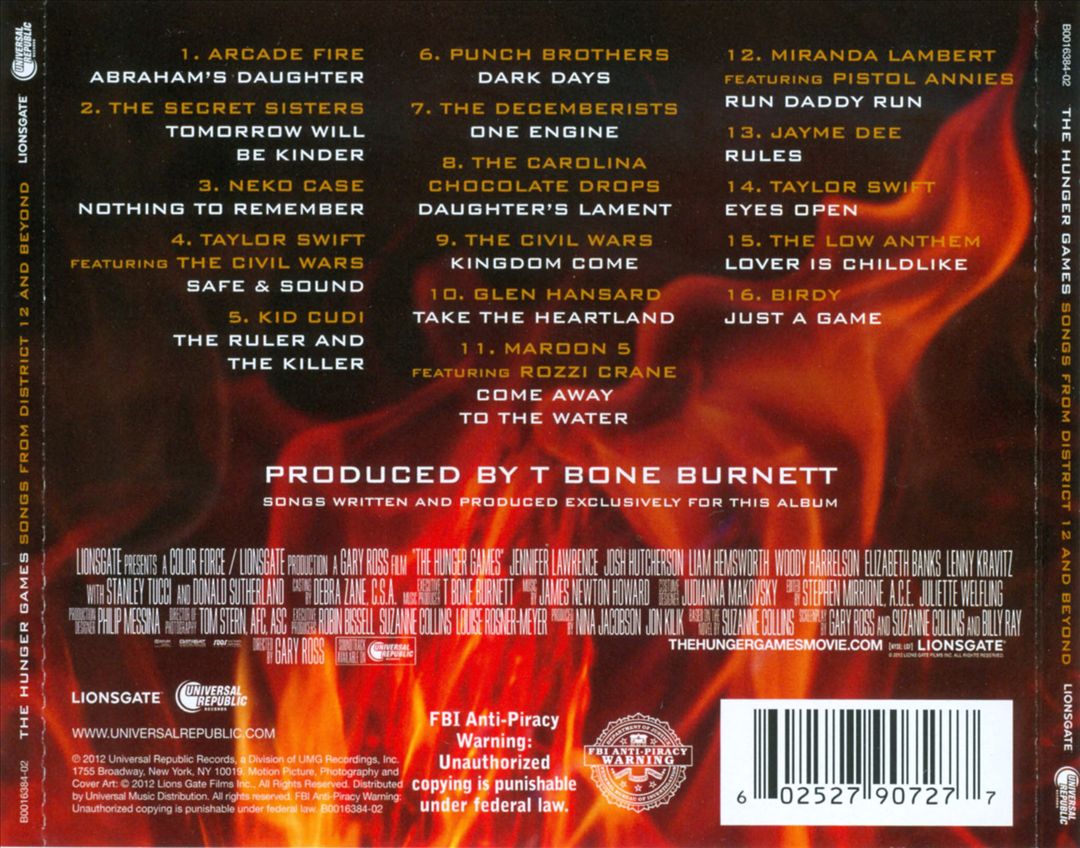 Hunger Games: Songs from District 12 and Beyond cover art
