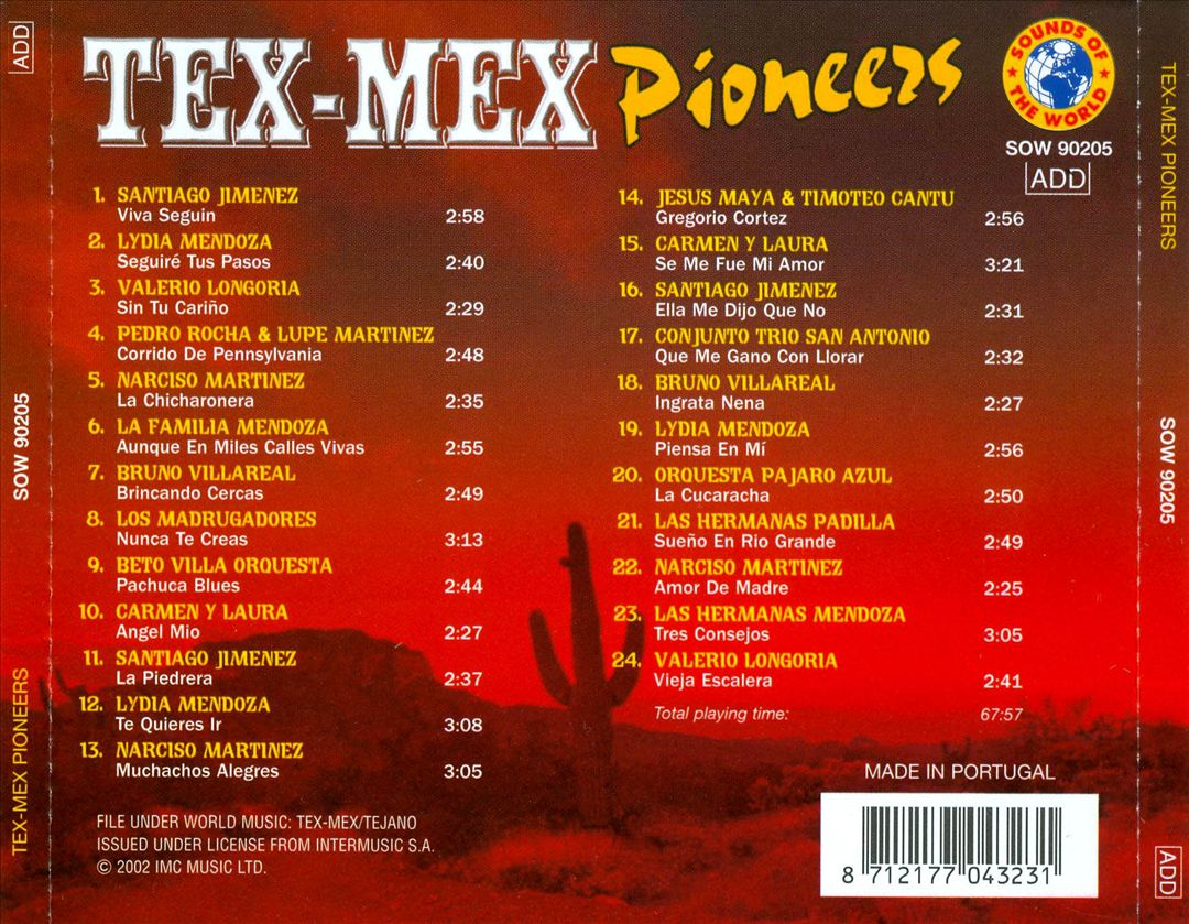 Tex-Mex Pioneers cover art