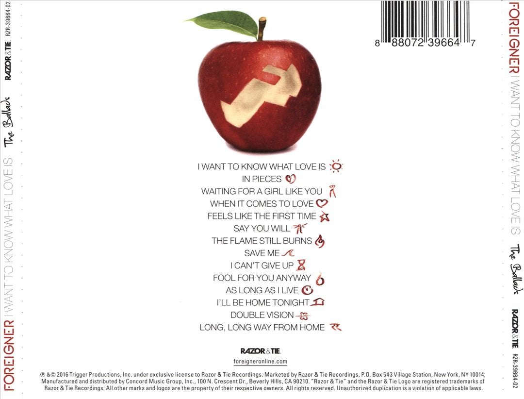 I Want to Know What Love Is: The Ballads cover art