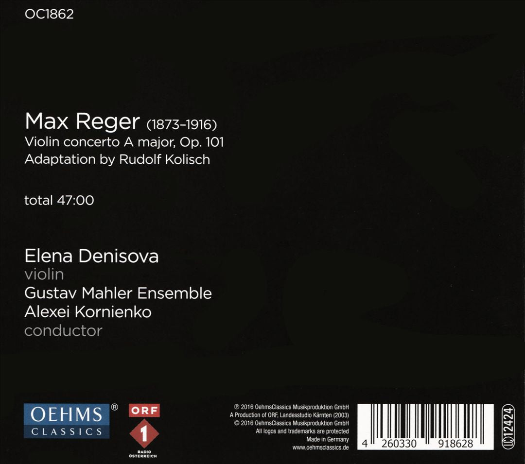 Max Reger: Violin Concerto A major, Op. 101 cover art