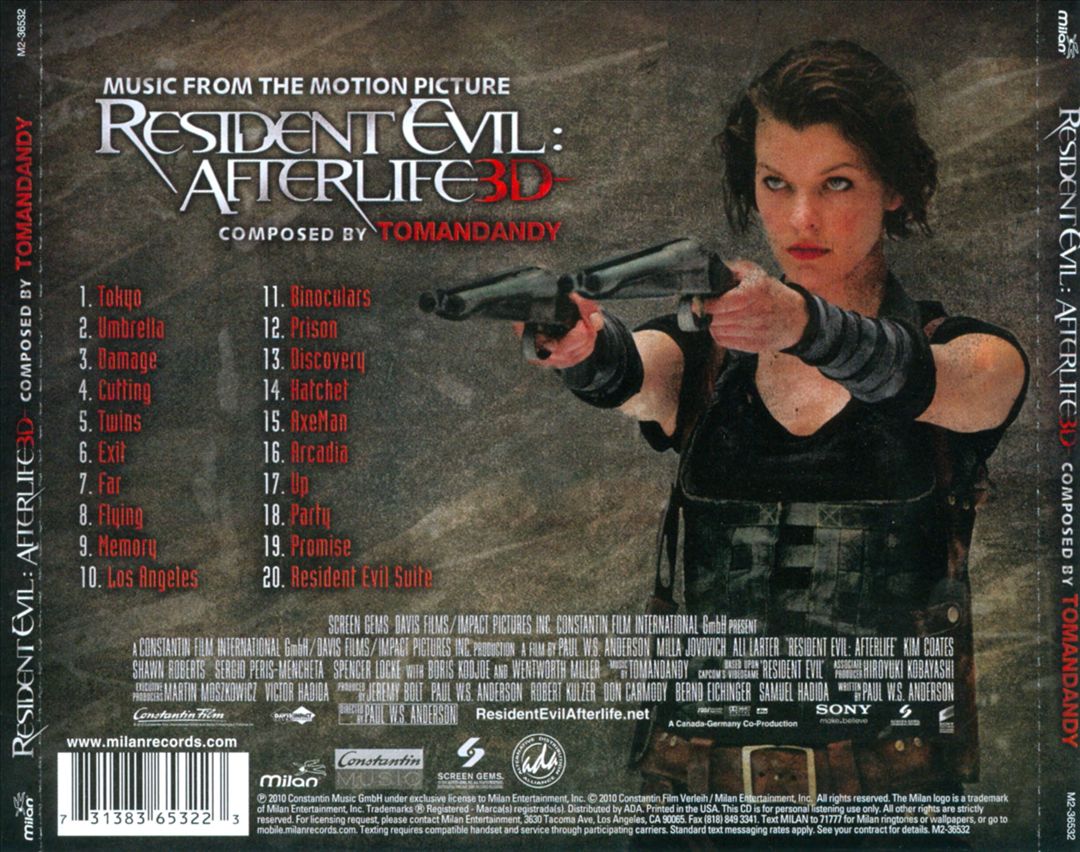 Resident Evil: Afterlife 3D cover art