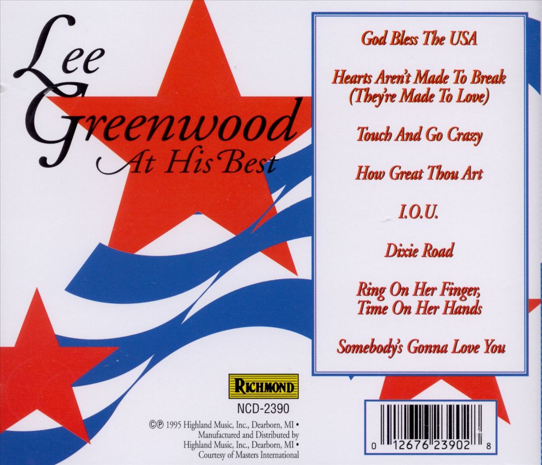 Lee Greenwood at His Best cover art