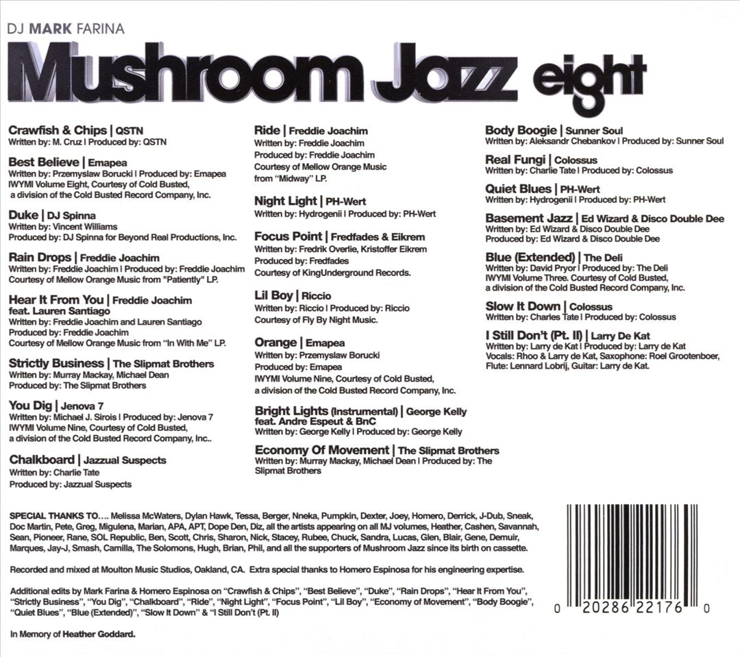 Mushroom Jazz, Vol. 8 cover art