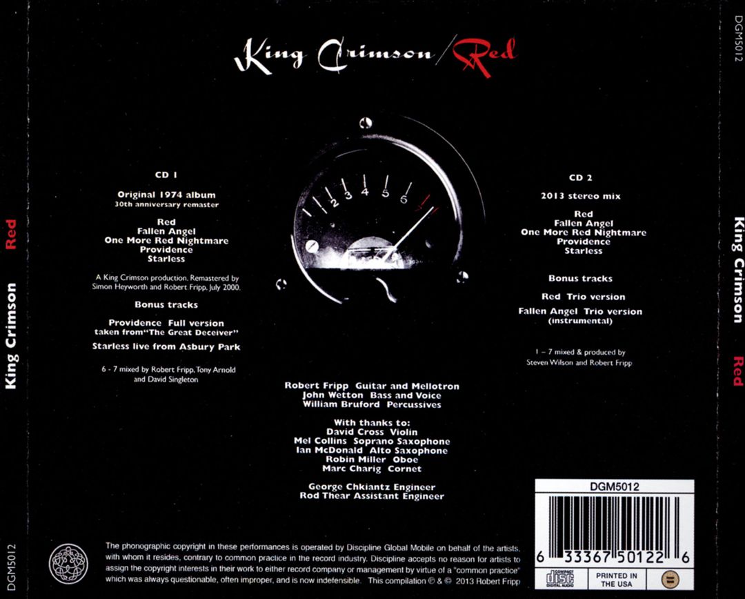 Red [2013] [2 Disc] cover art