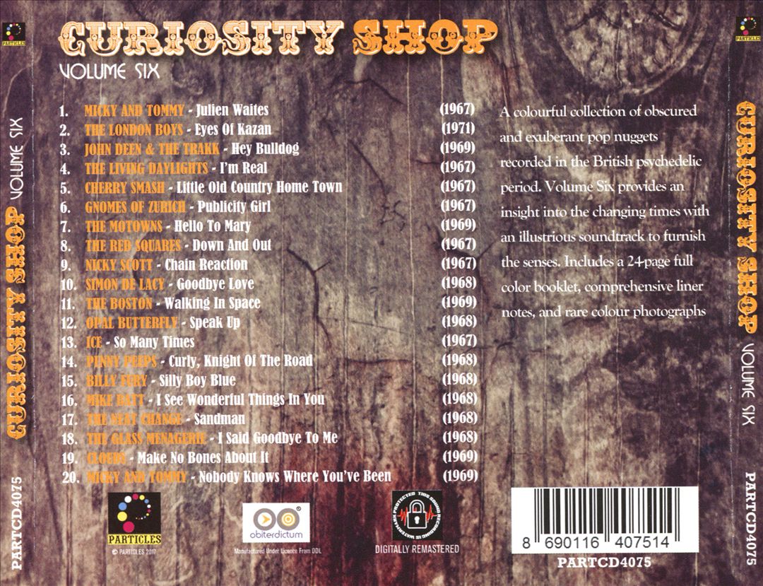 Curiosity Shop: A Collection of Rare Aural Antiquities and Objets D'art, Vol. 6: 1967 - 1971 cover art