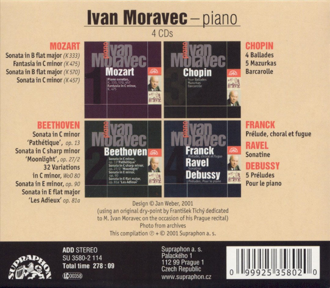 Ivan Moravec Plays Mozart, Beethoven, Chopin, Franck, Ravel, Debussy cover art