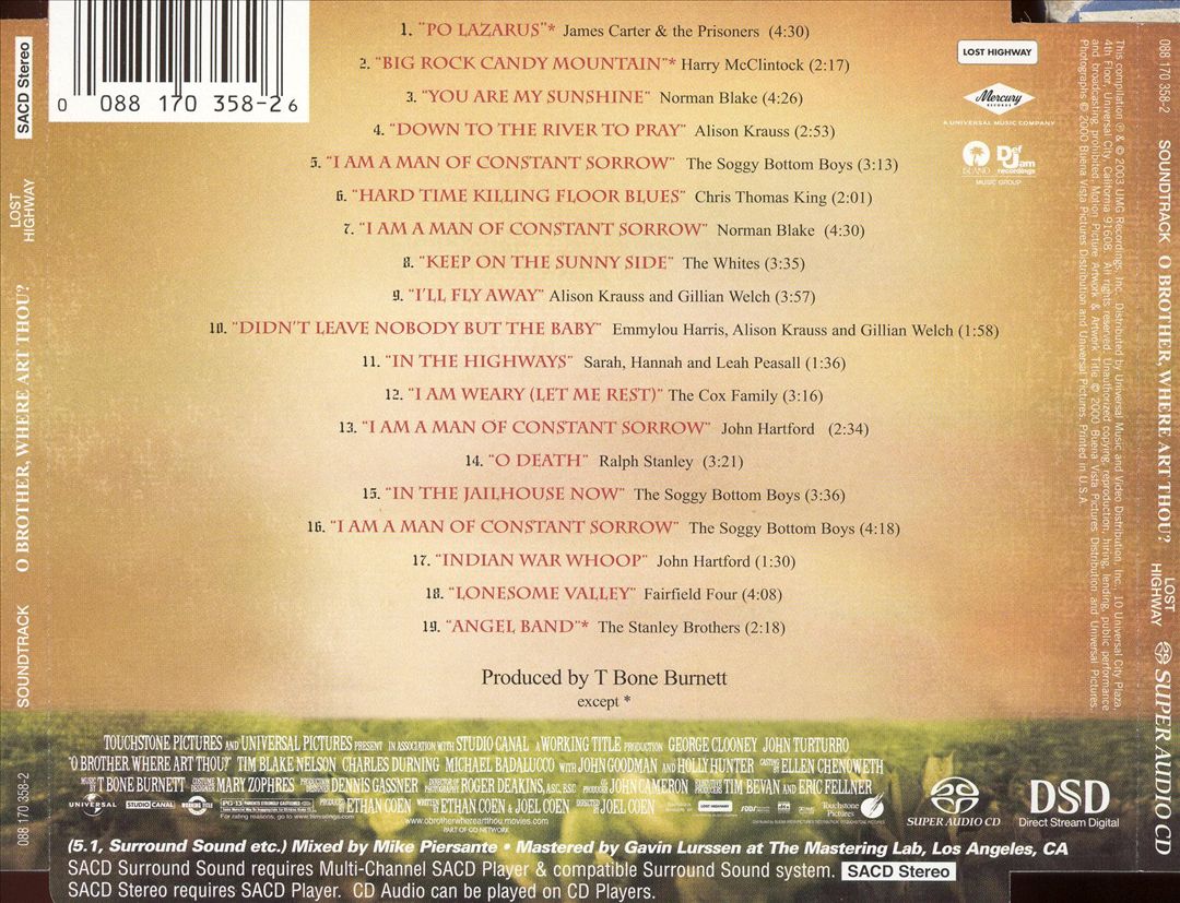 O Brother, Where Art Thou? [Original Soundtrack] cover art