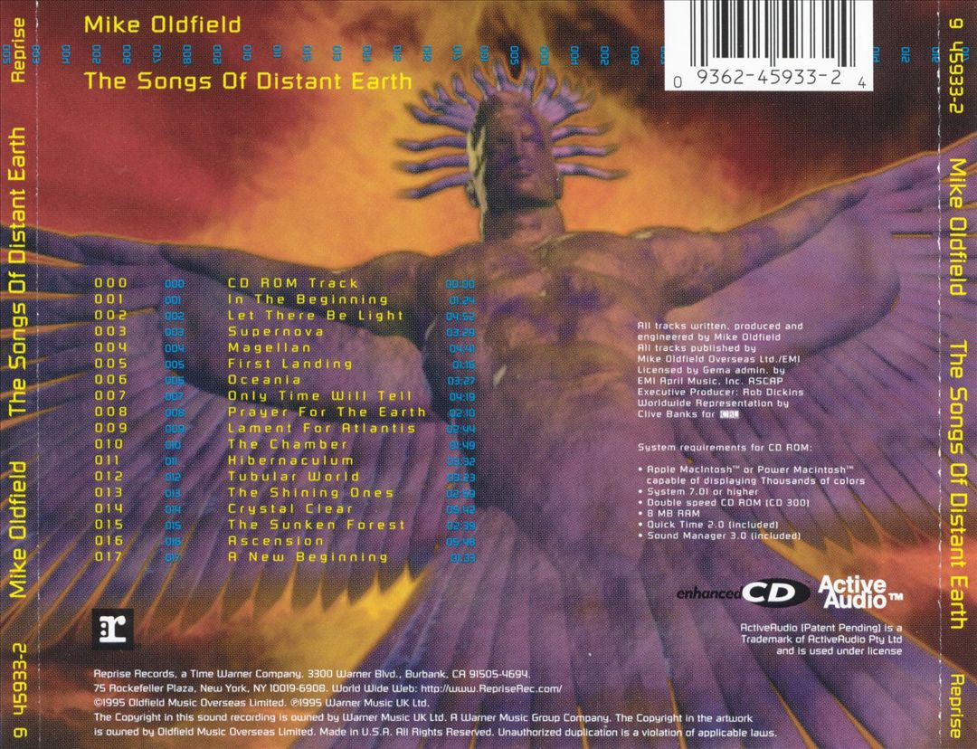 Songs of Distant Earth cover art