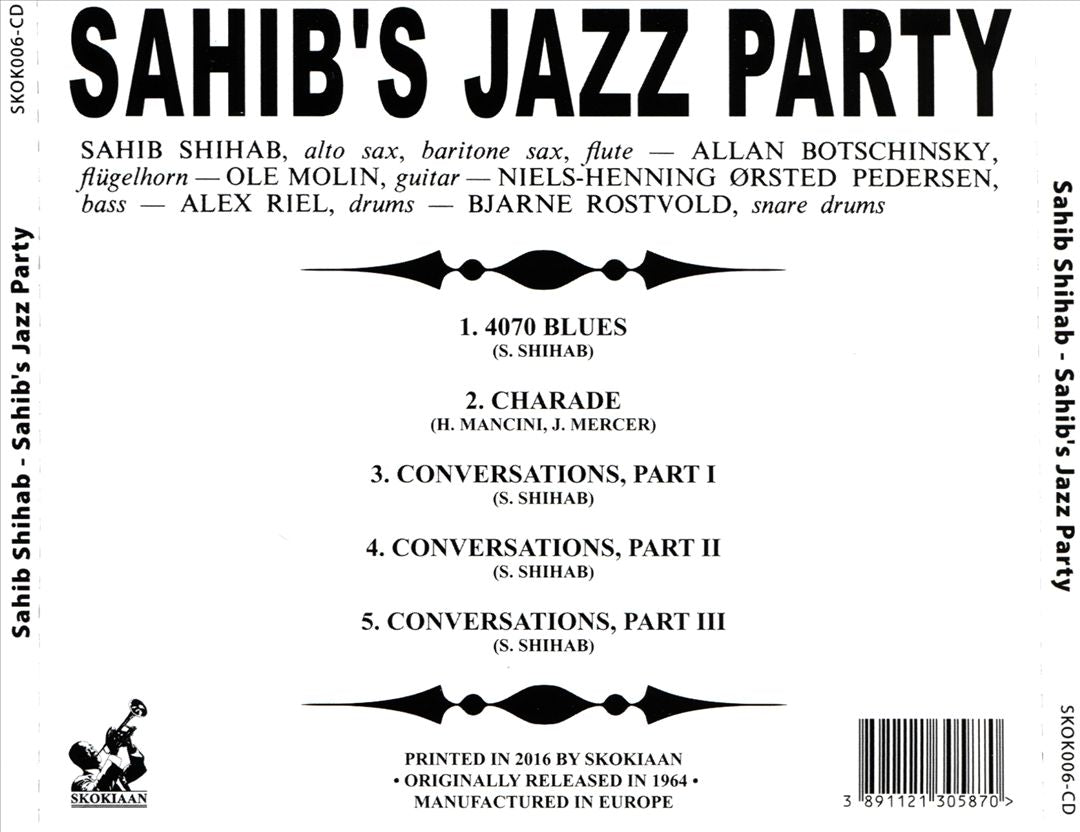 Sahib's Jazz Party cover art