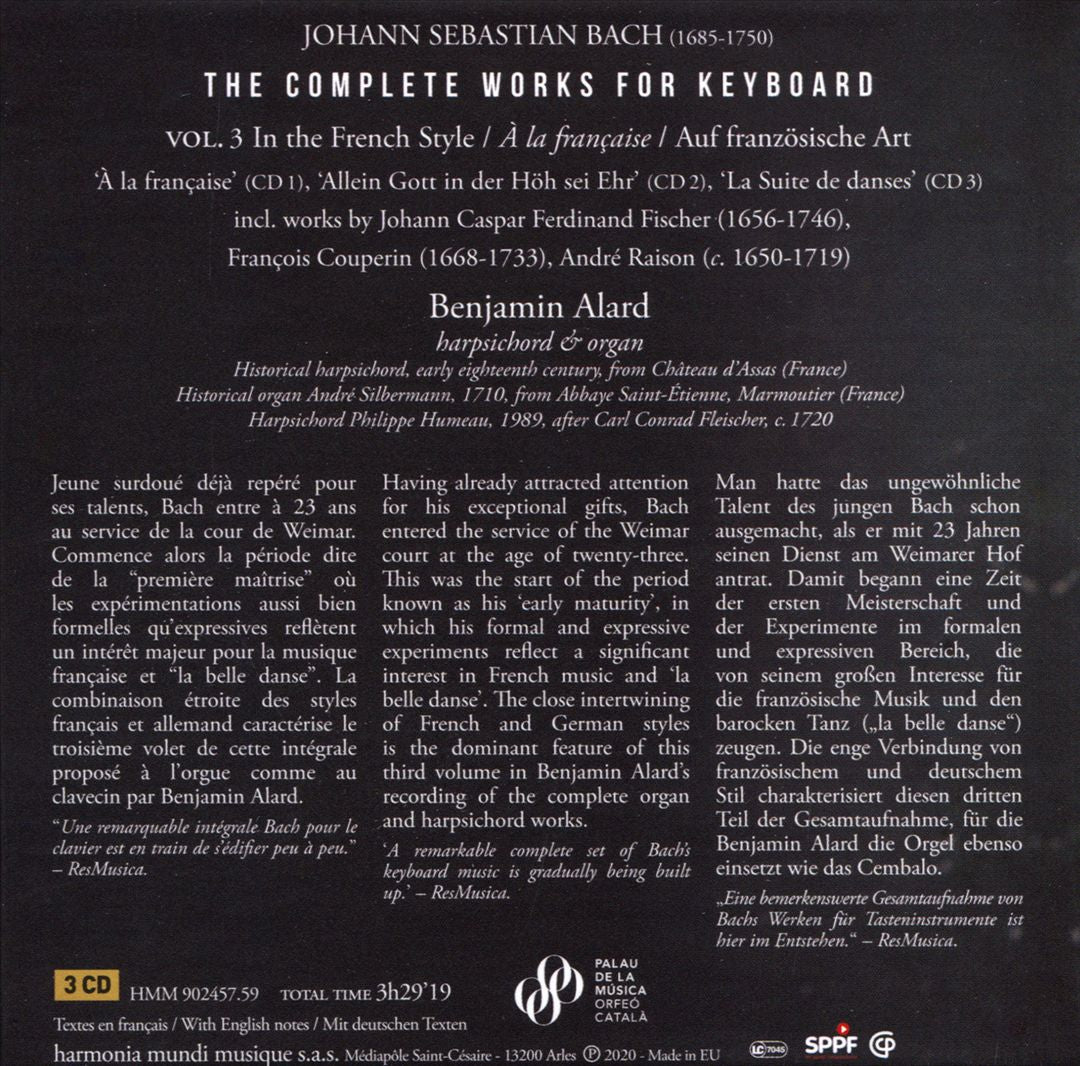 Johann Sebastian Bach: The Complete Works for Keyboard Vol.3 cover art