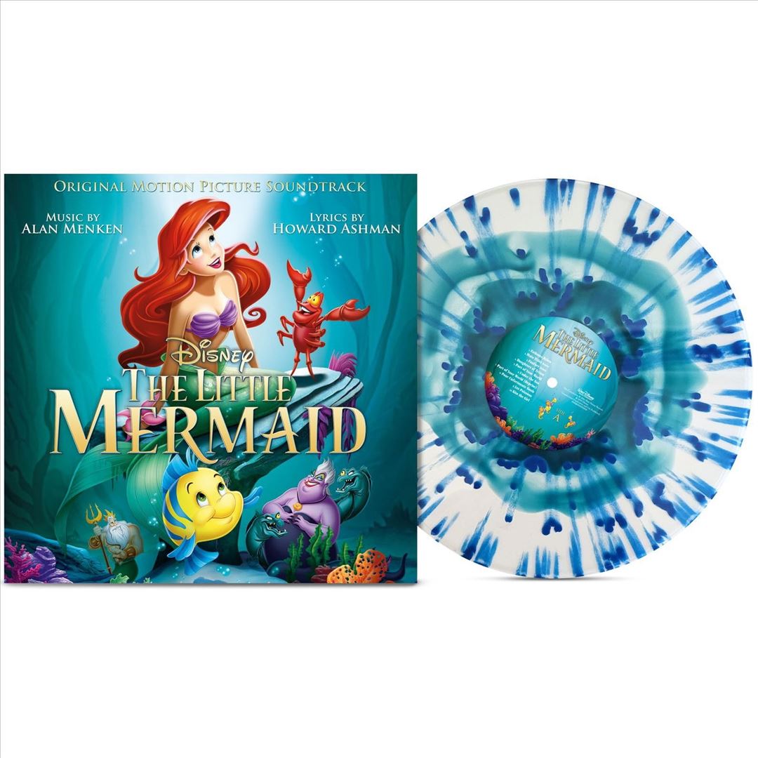 The Little Mermaid [35th Anniversary Edition White, Turquoise & Blue Splatter Vinyl] cover art
