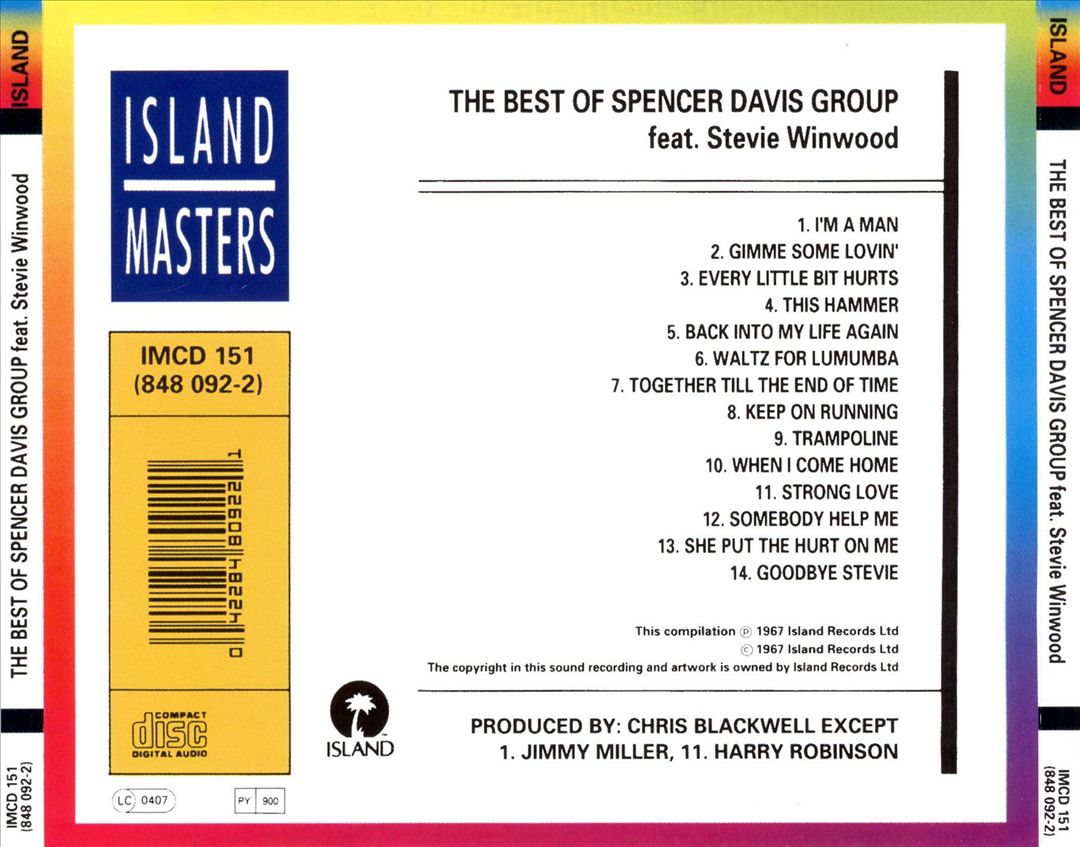 Best of the Spencer Davis Group [Island Masters] cover art