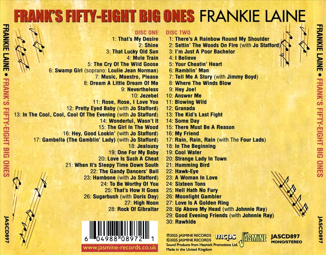 Frank's Fifty-Eight Big Ones cover art