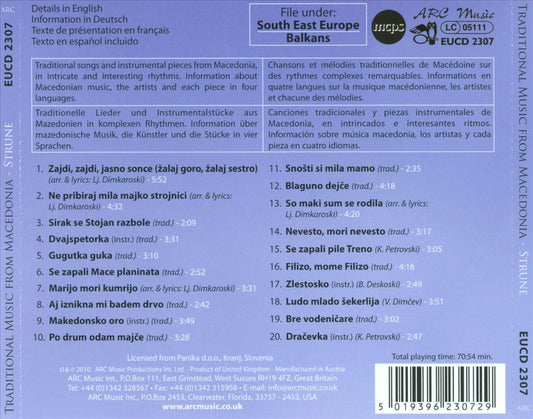 Traditional Music From Macedonia cover art