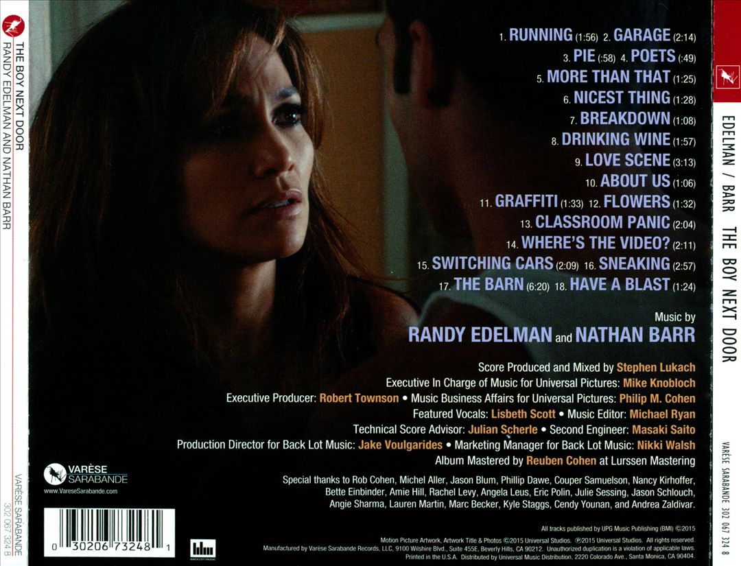 Boy Next Door [Original Motion Picture Soundtrack] cover art