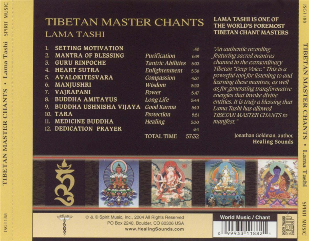 Tibetan Master Chants cover art