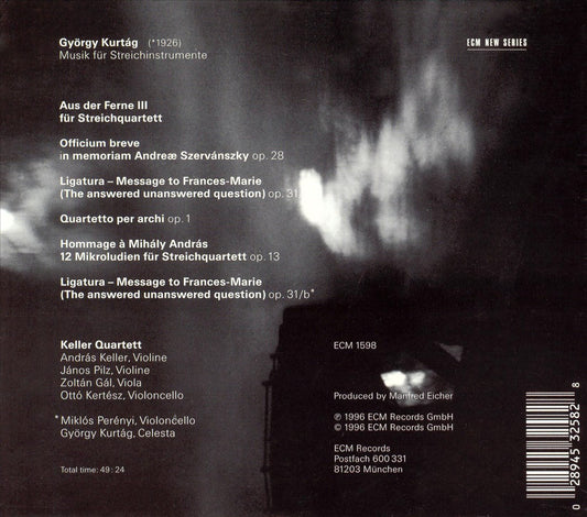 György Kurtág: Music for String Instruments cover art