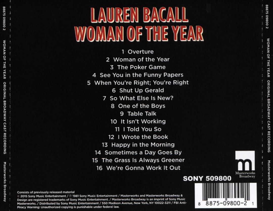Woman of the Year cover art