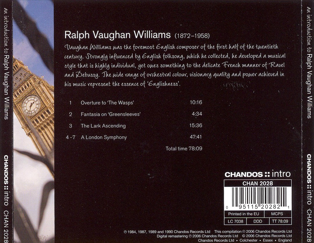 Introduction to Ralph Vaughan Williams cover art