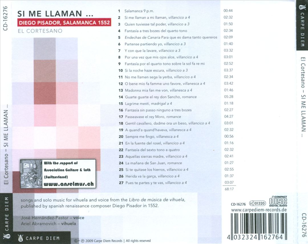 Diego Pisador: Si me llaman ... cover art