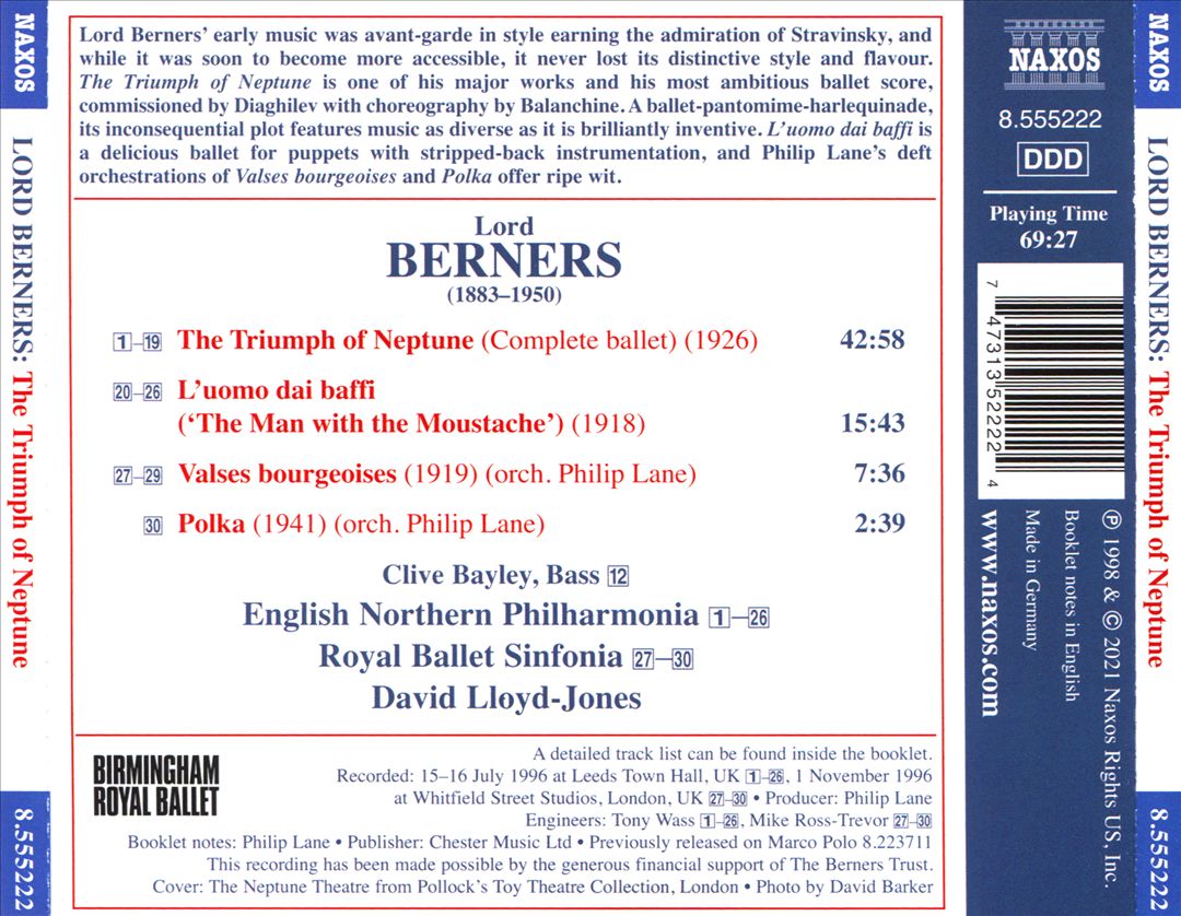 Lord Berners: The Triumph of Neptune cover art