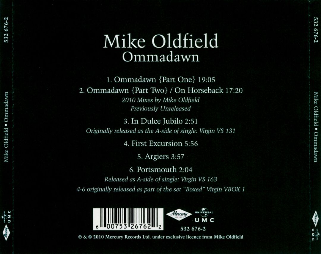 Ommadawn cover art