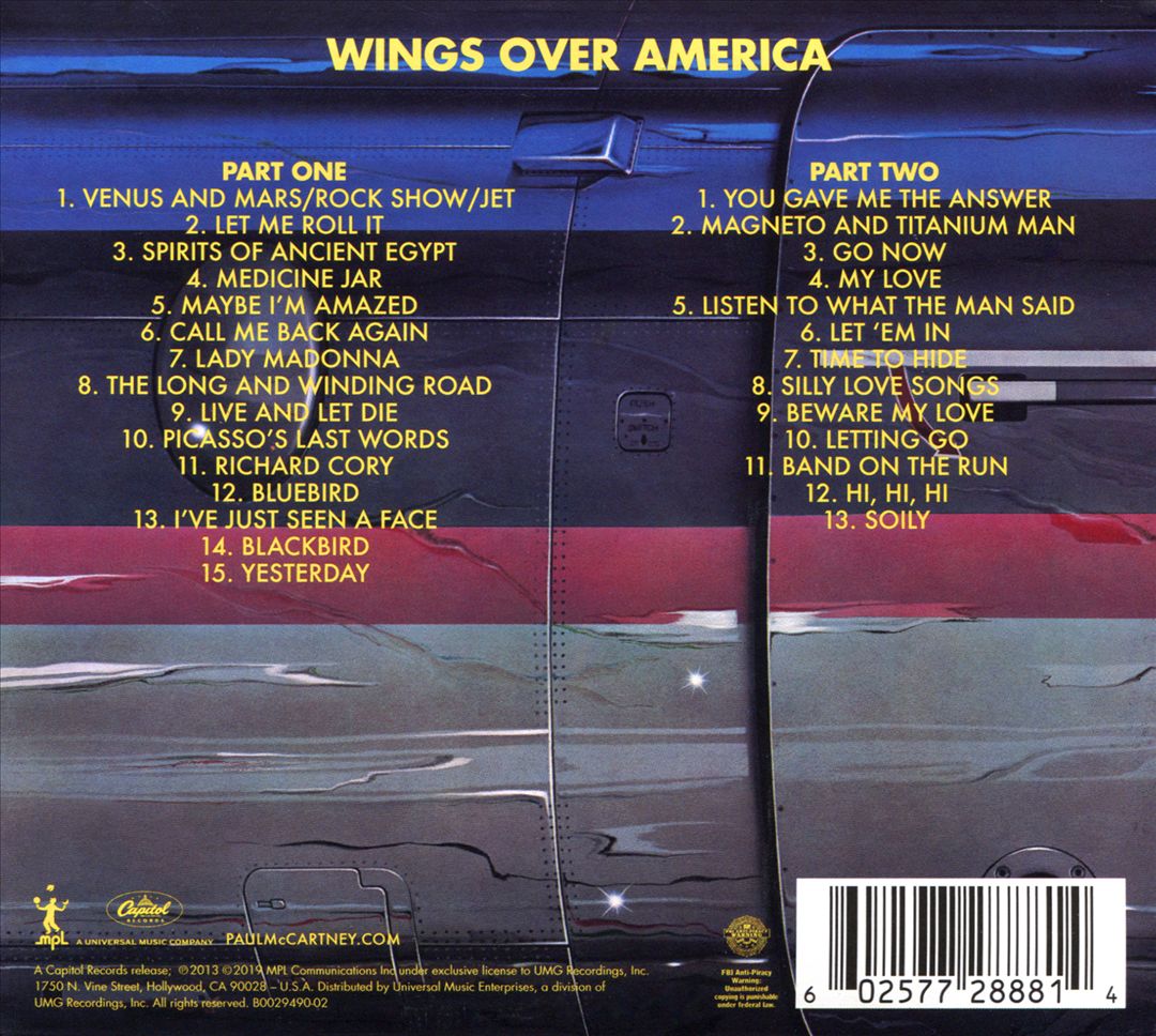 Wings Over America cover art