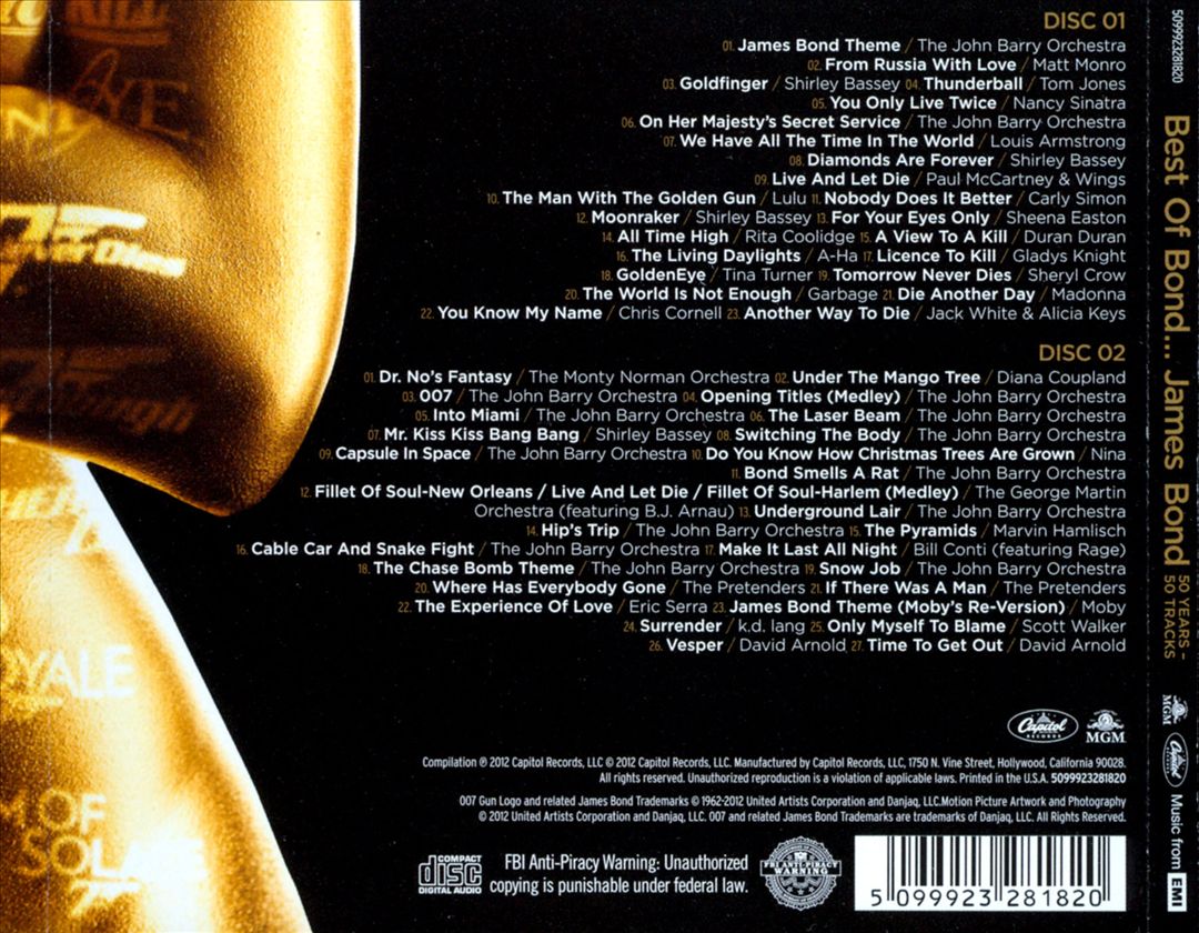 Best of Bond... James Bond: 50 Years - 50 Tracks [2 CD] cover art