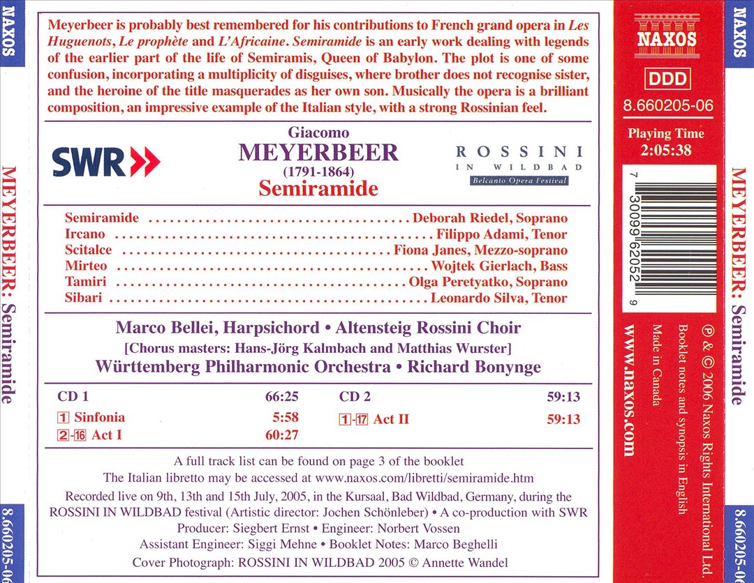 Meyerbeer: Semiramide cover art