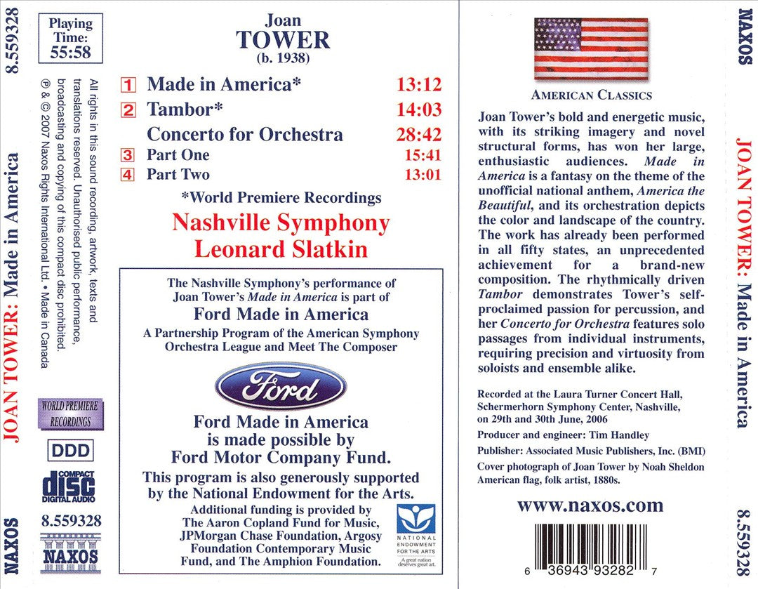 Joan Tower: Made in America cover art