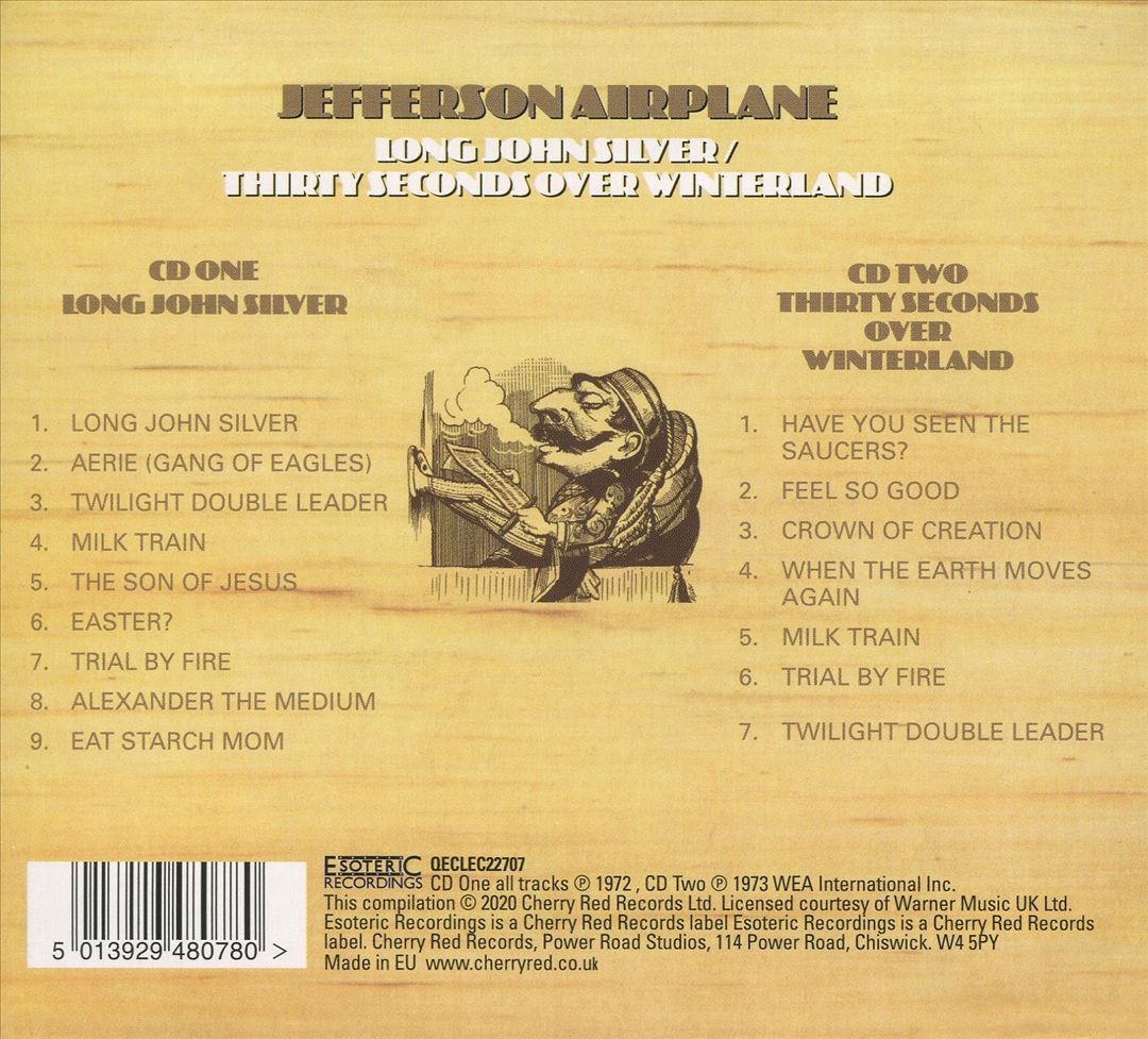 Long John Silver/Thirty Seconds Over Winterland cover art