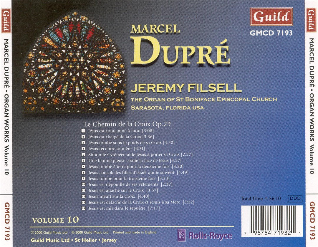Dupré: Complete Organ Works, Vol. 10 cover art