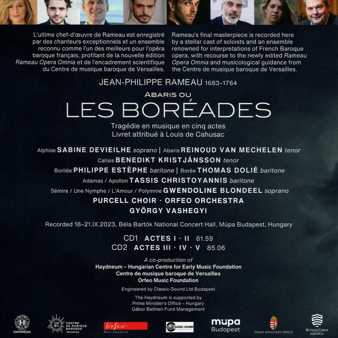 Rameau: Les Boréades cover art