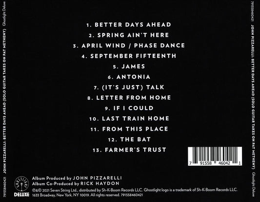 Better Days Ahead: Solo Guitar Takes on Pat Metheny cover art