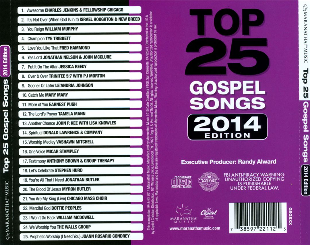 Top 25 Gospel Songs: 2014 Edition cover art