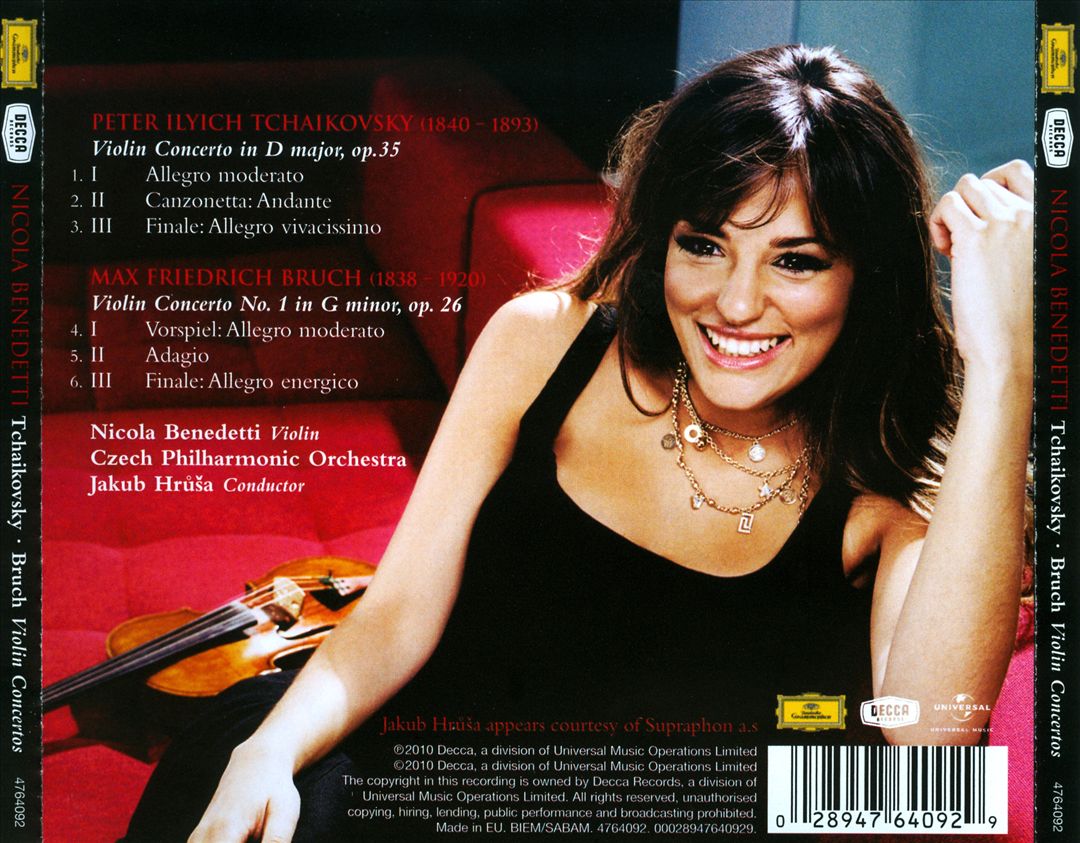 Tchaikovsky, Bruch: Violin Concertos cover art