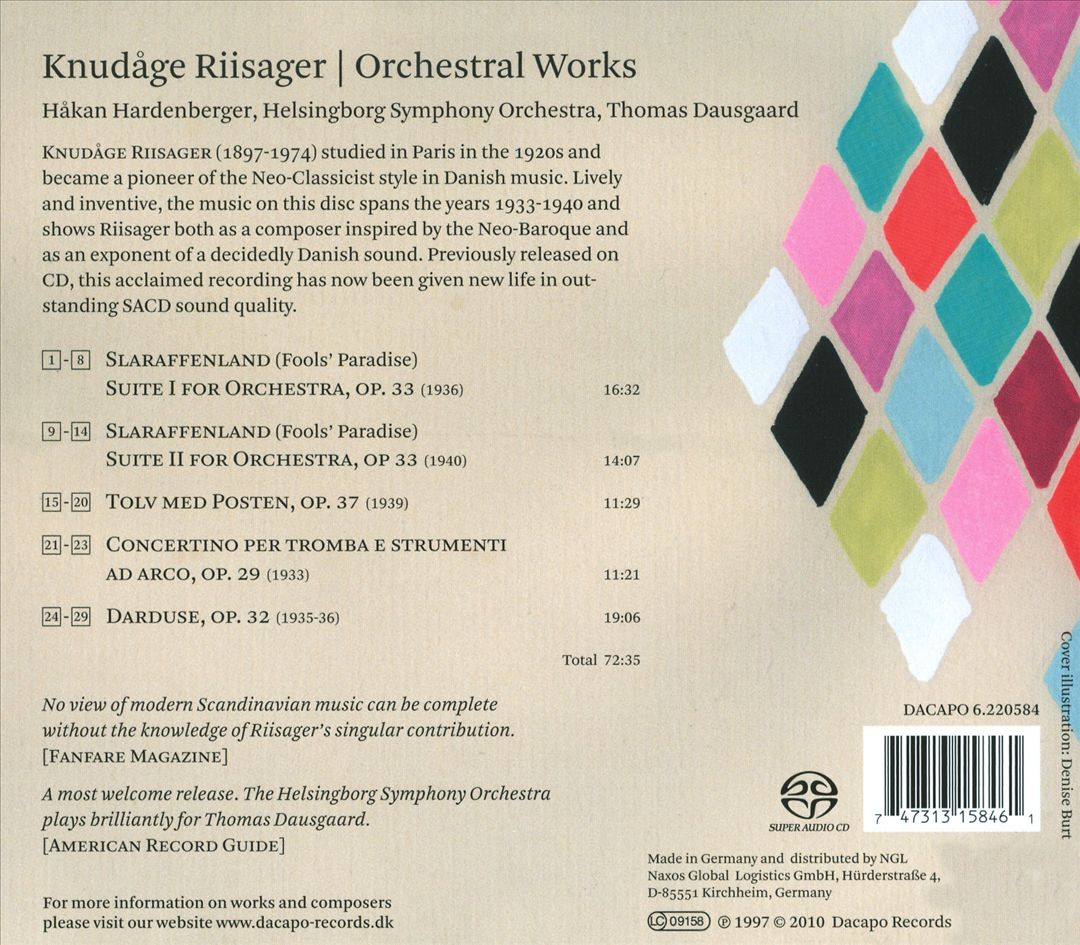Knudåge Riisager: Orchestral Works cover art