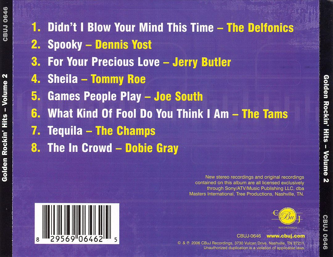 Golden Rockin Hits, Vol. 2 cover art