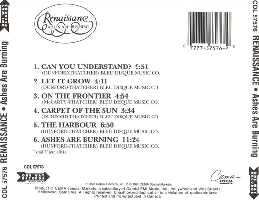 Ashes Are Burning cover art