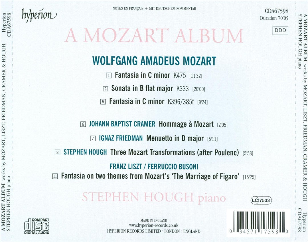 Mozart Album cover art