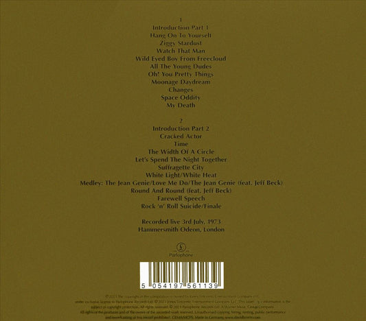 Ziggy Stardust and the Spiders From Mars: The Motion Picture Soundtrack [50th Anniversary Edition] cover art