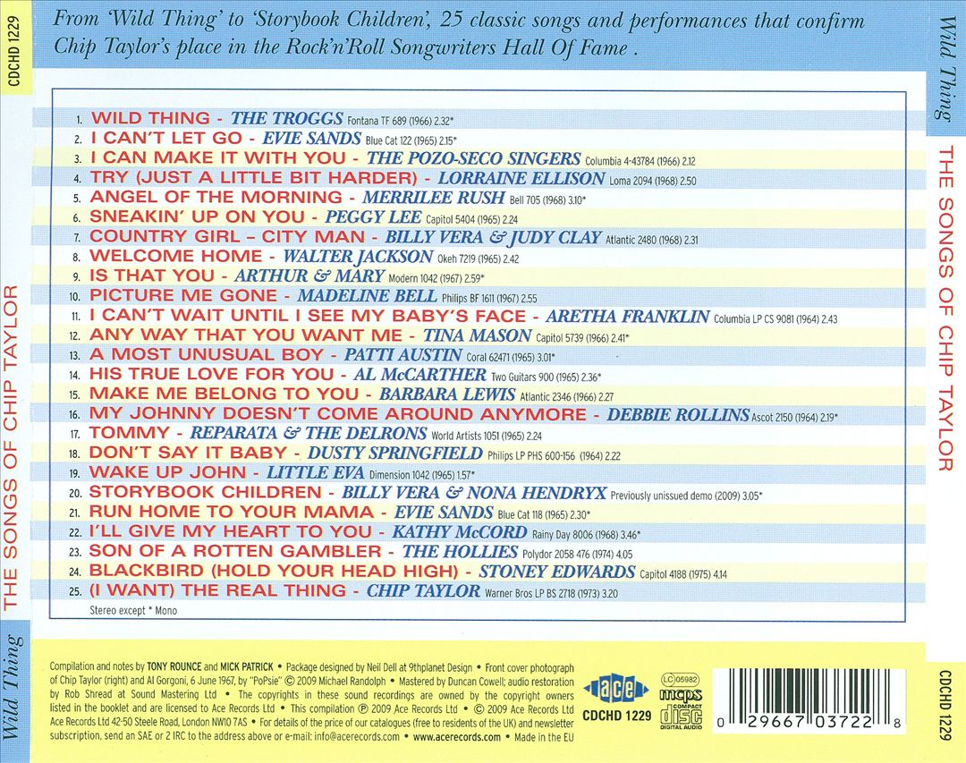 Wild Thing: The Songs of Chip Taylor cover art