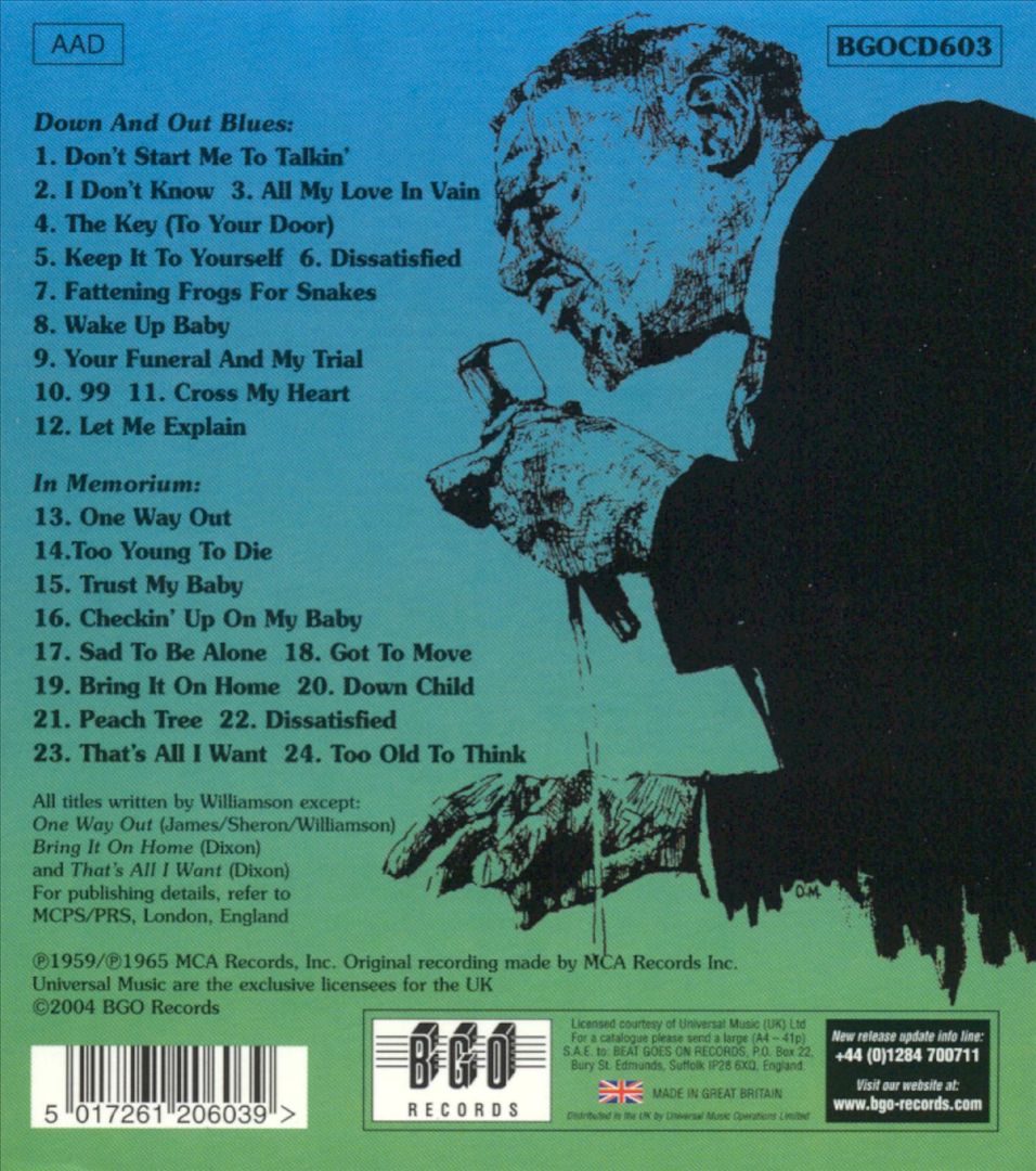 Down and Out Blues/In Memorium cover art
