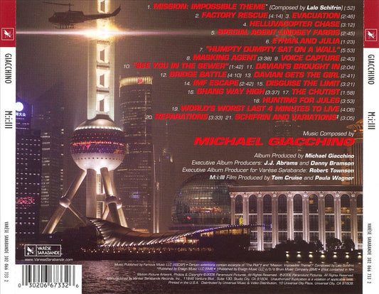 Mission: Impossible 3 [Original Movie Soundtrack] cover art