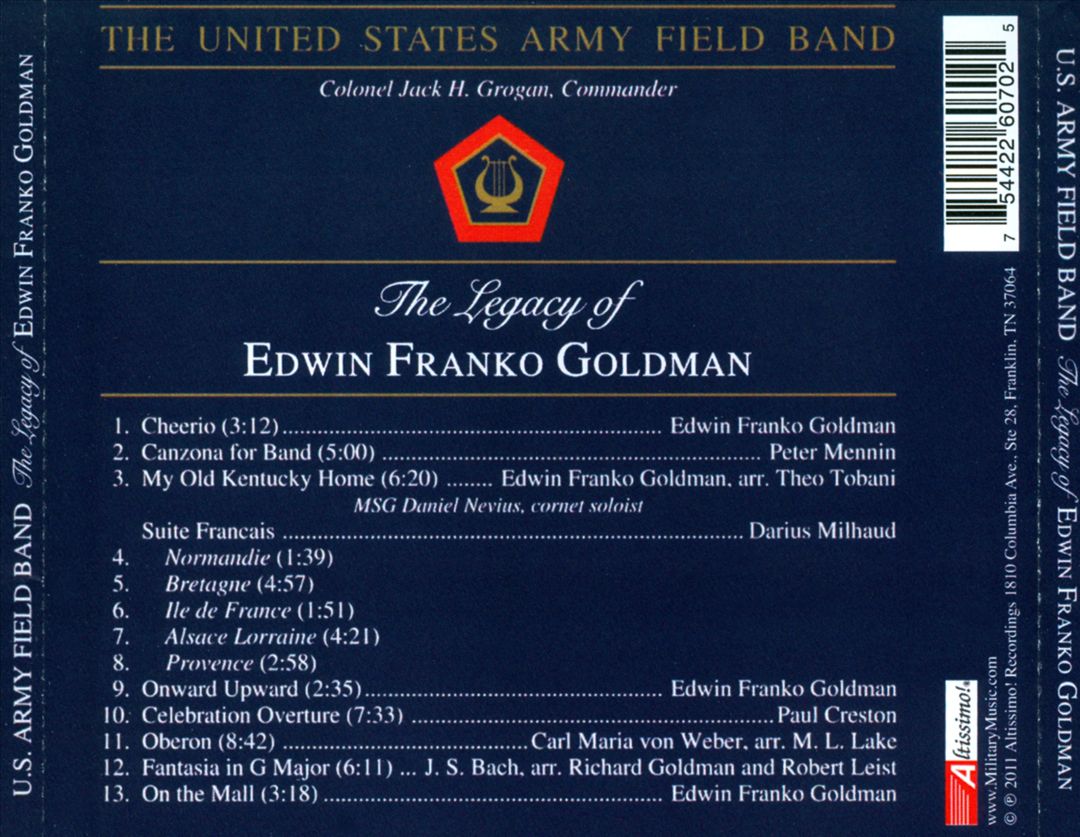 Legacy of Edwin Franko Goldman cover art