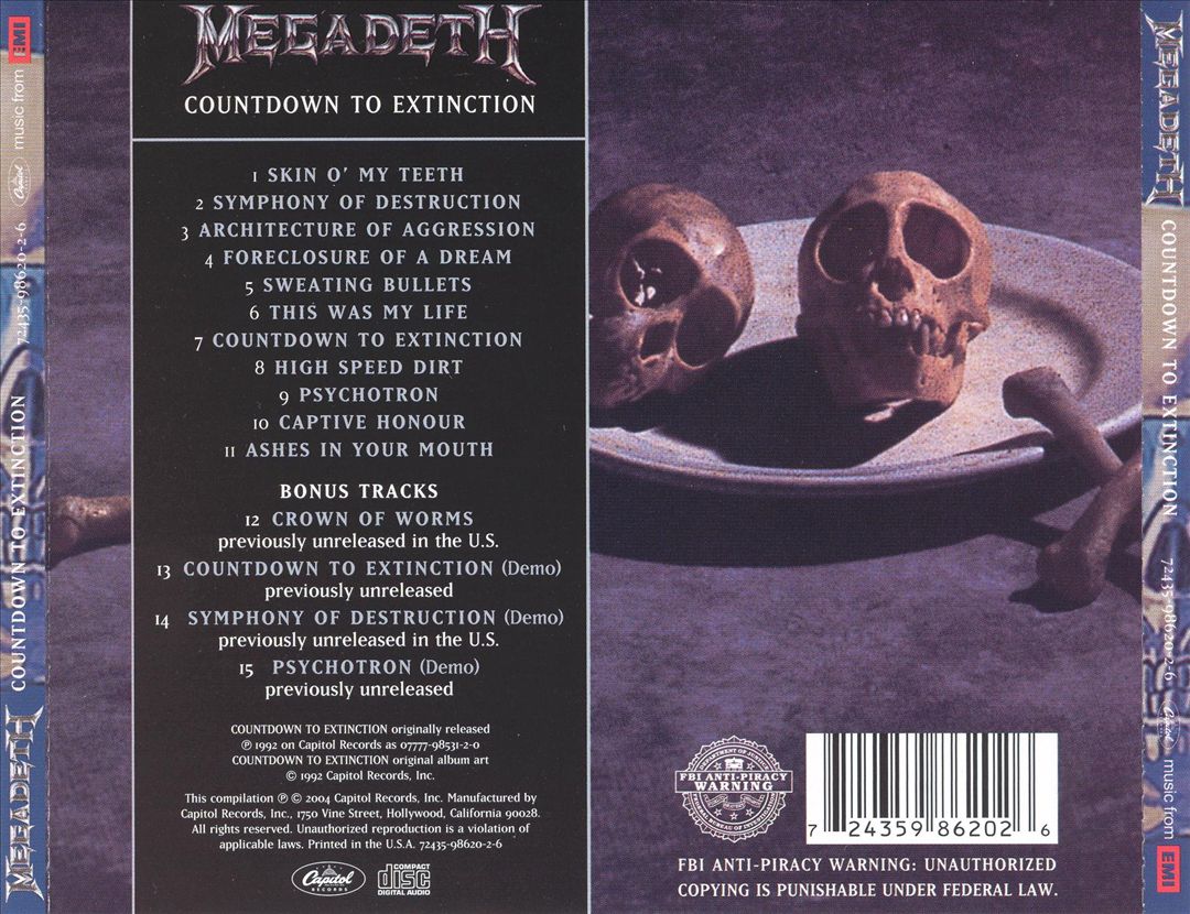 Countdown to Extinction [Bonus Tracks] cover art