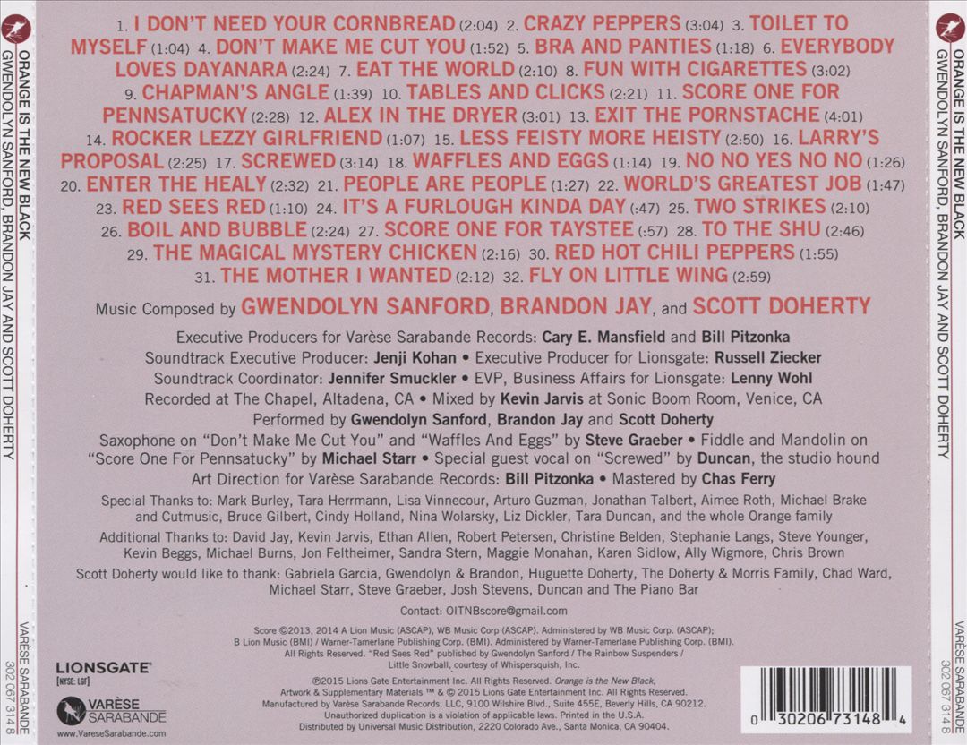 Orange is the New Black [Original Television Soundtrack] cover art