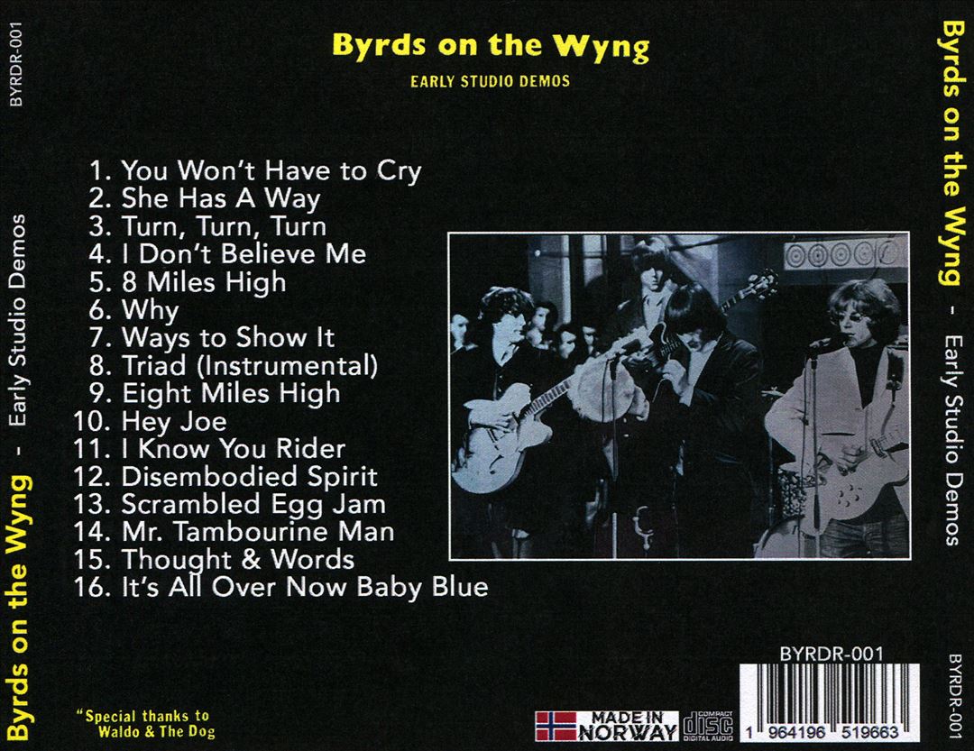 Byrds on the Wyng Rare Unissued Demos cover art
