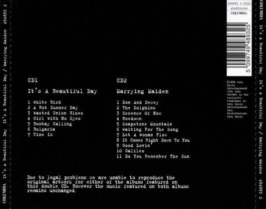 It's a Beautiful Day/Marrying Maiden cover art